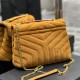 YSL LOULOU SMALL CHAIN BAG IN “Y” QUILTED SUEDE