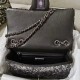 *Superior* Chanel Black and Silver Plaid Sequin Mini Single Flap