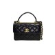 CHANEL FLAP BAG WITH TOP HANDLE