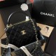 CHANEL FLAP BAG WITH TOP HANDLE