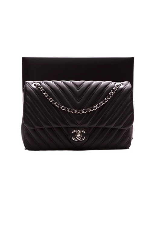 Chanel Chevron Jumbo Single Flap Bag