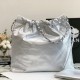 Chanel 2022 Shiny Calfskin Small 22 Hobo