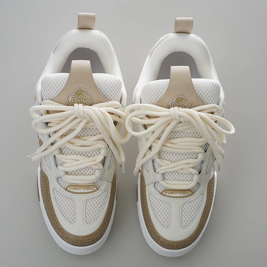 LV SKATE SNEAKER BEIGE WHITE – LSVT342