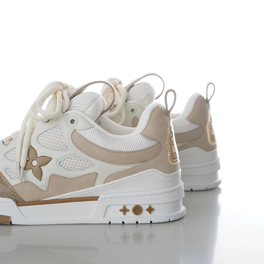 LV SKATE SNEAKER BEIGE WHITE – LSVT342