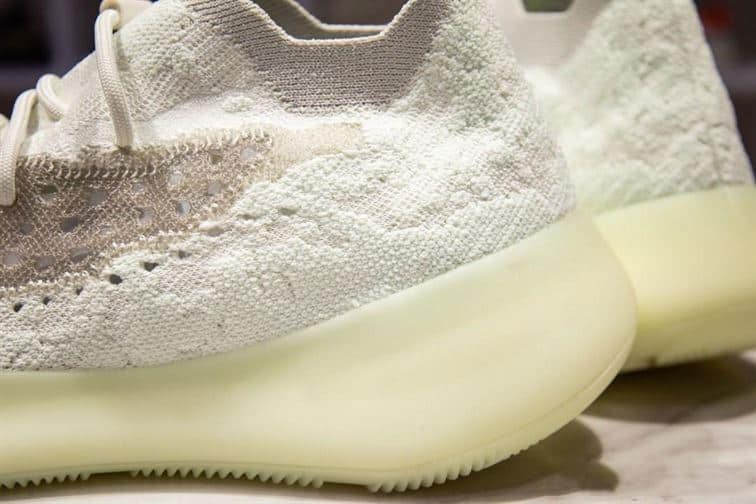  WHITE ADIDAS YEEZY BOOST 380 CALCITE GLOW SNEAKERS